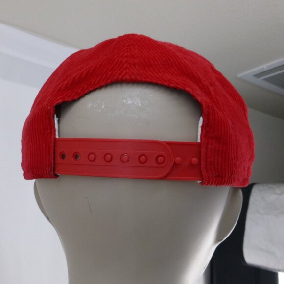 San Francisco 49ers Red Corduroy Snap Back Hat - Picture 5 of 15